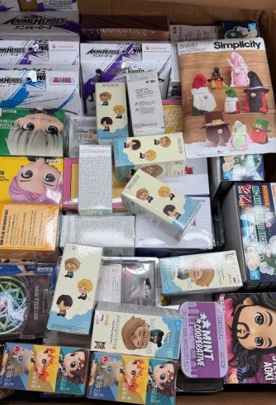 Assorted Box of Anime Figurines (As pictured).