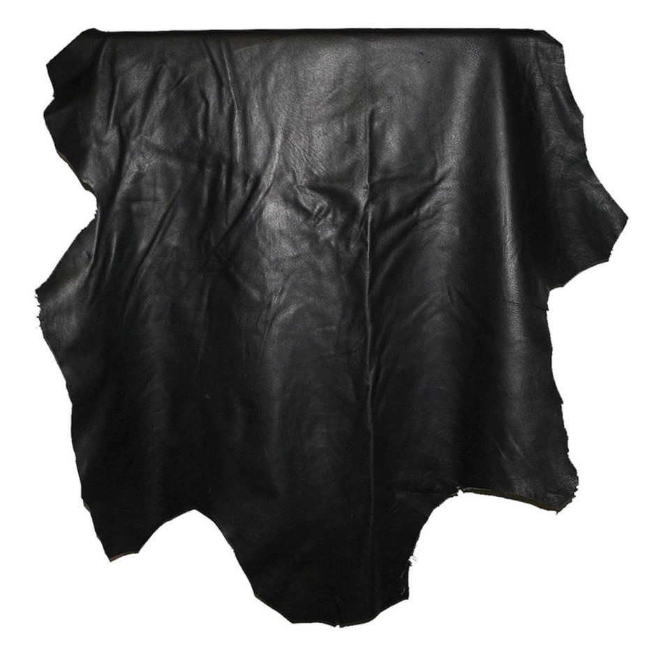 7sqft Top Grade Black Nappa Lambskin Leather Hide