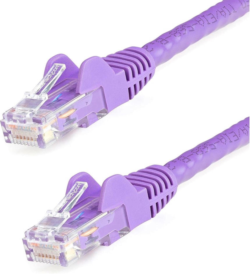 StarTech.com Cat6 Ethernet Cable - 25 ft - Purple - Patch Cable - Snagless