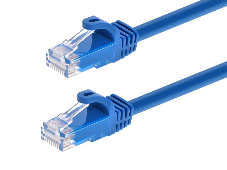 Monoprice Cat6 Ethernet Patch Cable - 2 Feet - Blue (12-Pack) Snagless RJ45
