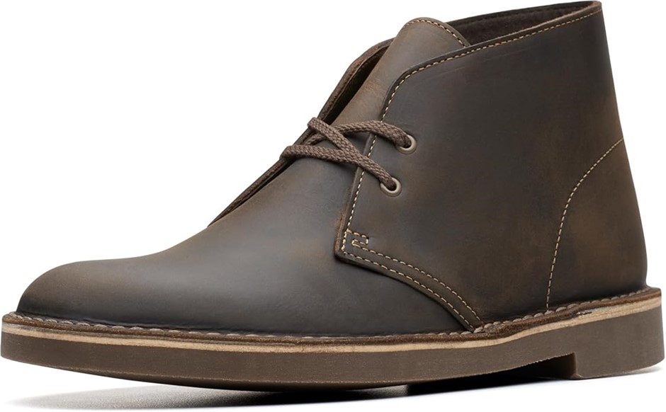 CLARKS Men's Bushacre 2 Chukka Boot, US10/EU43, Beeswax, 26082286. NB: Has