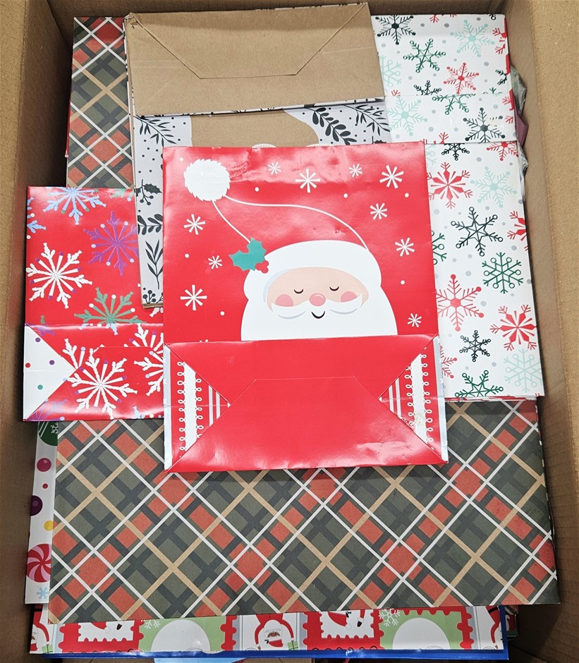 40 x Assorted Christmas Themed Gift Bags.