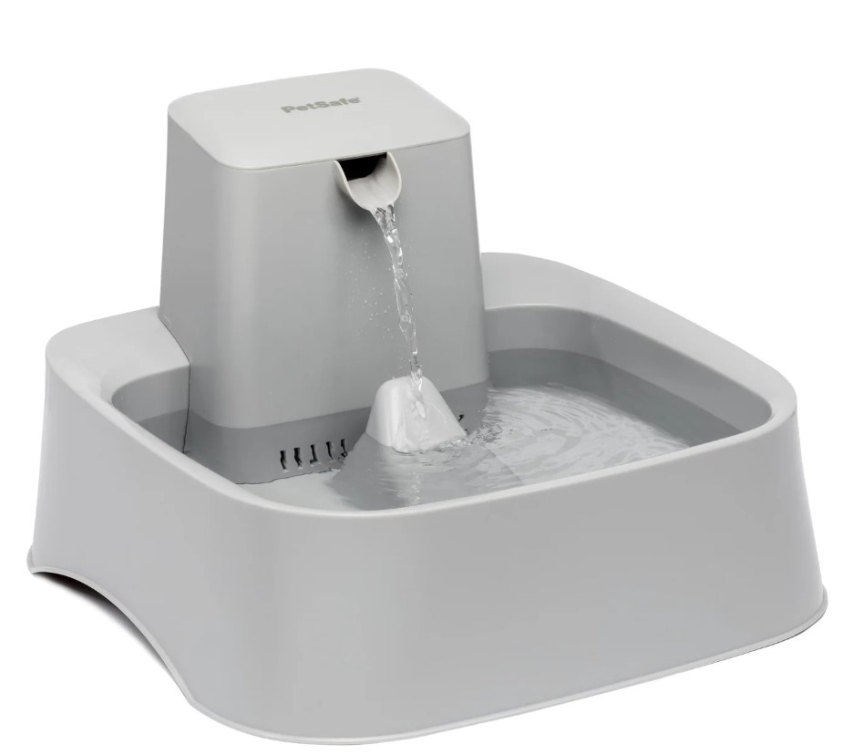 PETSAFE Drinkwell Dog & Cat Water Fountain, 7.5L, Light Grey. NB: Minor use