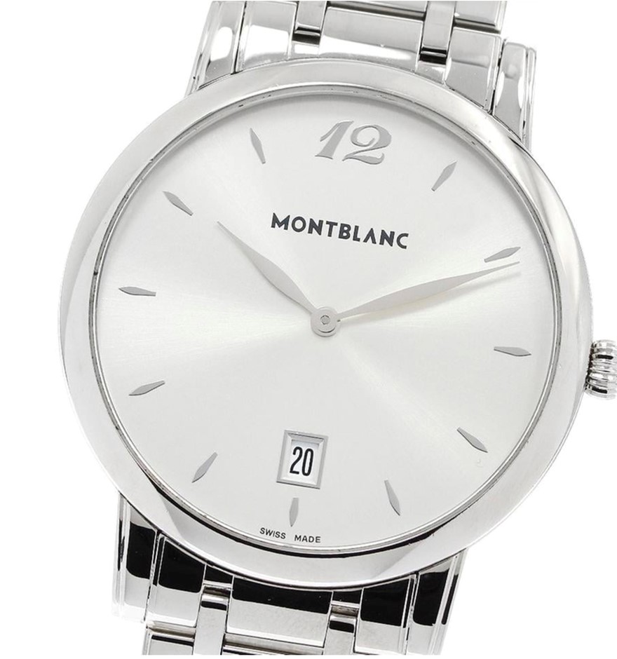 MONTBLANC STAR CLASSIQUE QUARTZ 38.7MM STAINLESS STEEL 7239 SILVER WXO