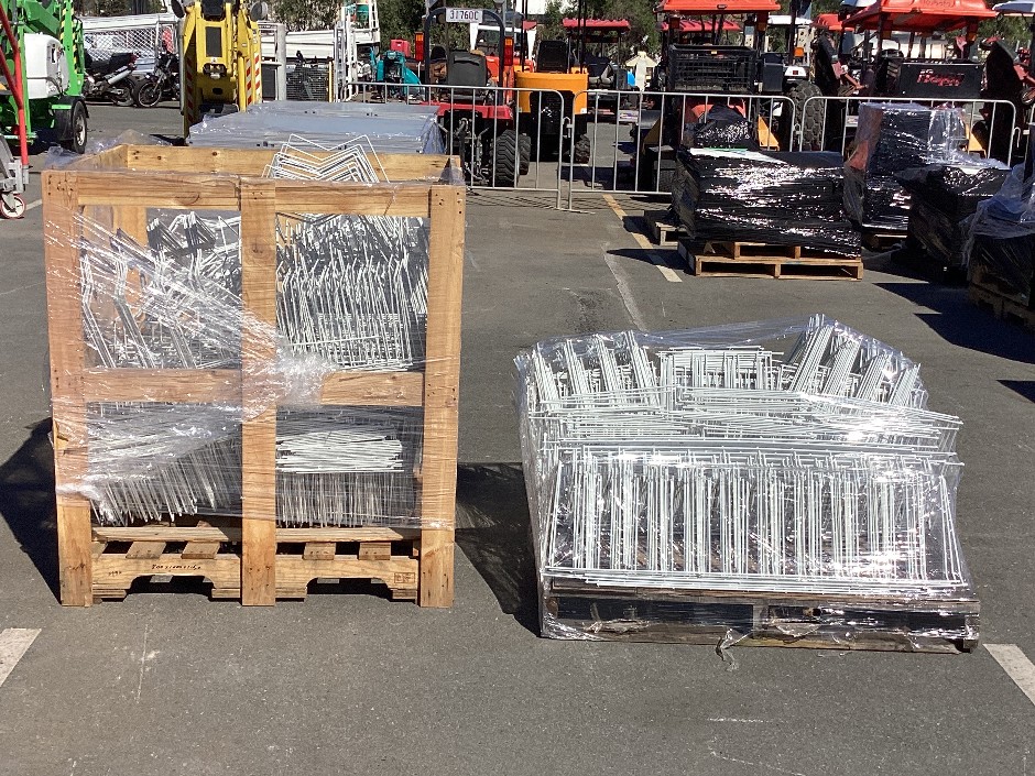Qty Plastic Coated Wire Filing Racks