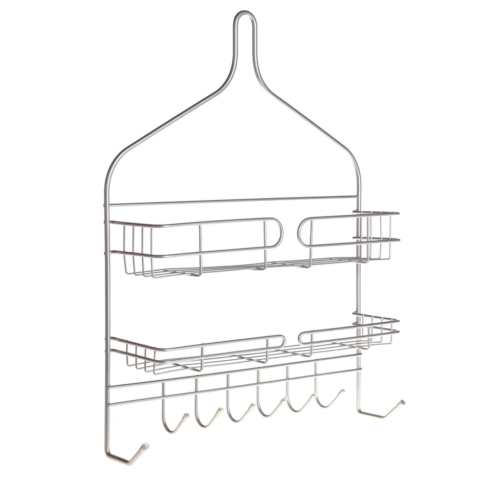 Wire Storage Shower Caddy 100mm D x 400mm W x 520mm H. Buyers Note - Disco