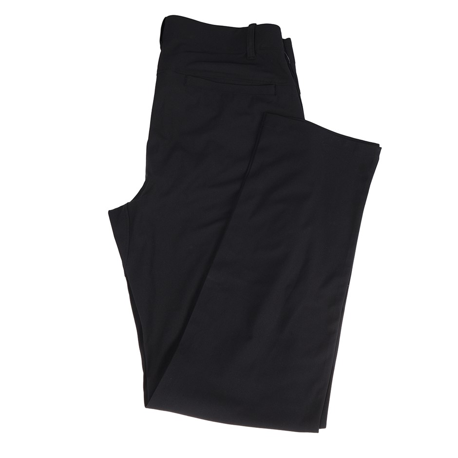 ROUGH DRESS Men's Stretch Pants, Size 30x32, 100% Polyester, Black. Buyers