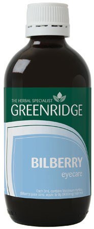 Bilberry Liquid by Greenridge 200ml