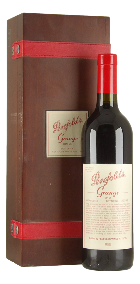 Penfolds Bin 95 Grange 2010 (1x 750mL), SA.