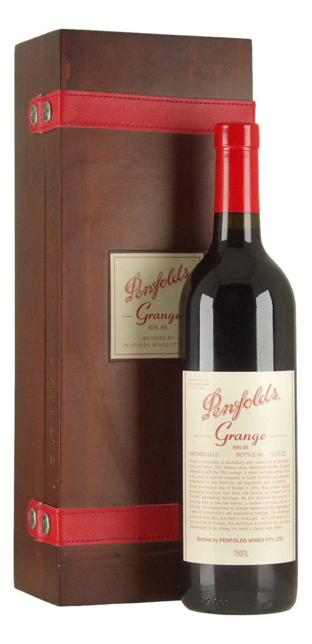 Penfolds Bin 95 Grange 2010 (1x 750mL), SA.