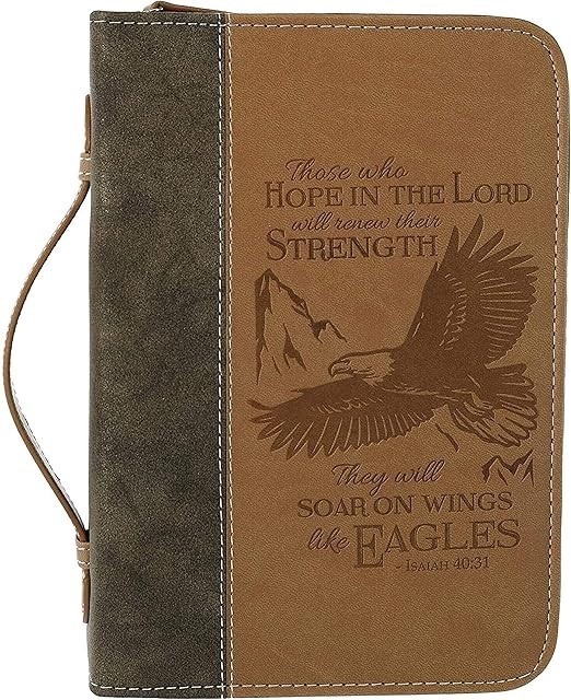 DIVINITY BOUTIQUE Faux Leather Bible Case/Cover For Church, Study, Travel.