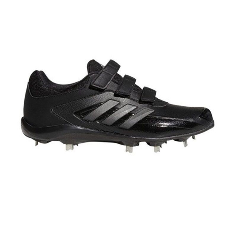 ADIDAS AdiZero Stabile Low AC Baseball Shoes, Size US6.5 / UK6, Black/Silve