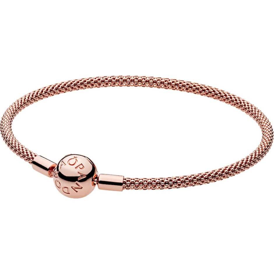 PANDORA ROSE MOMENTS MESH BRACELET