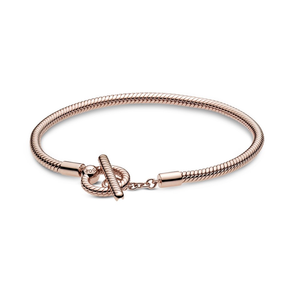 Pandora Rose Moments T-Bar Snake Chain Bracelet