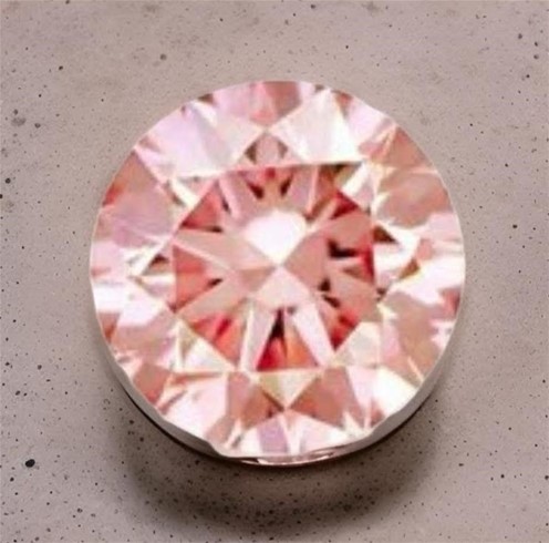 0.01 Carat West Australian Pink PC  1 round diamond certified