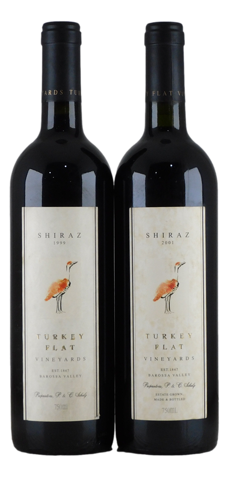Turkey Flat Shiraz 1999/2001 (2x 750mL), Barossa Valley.