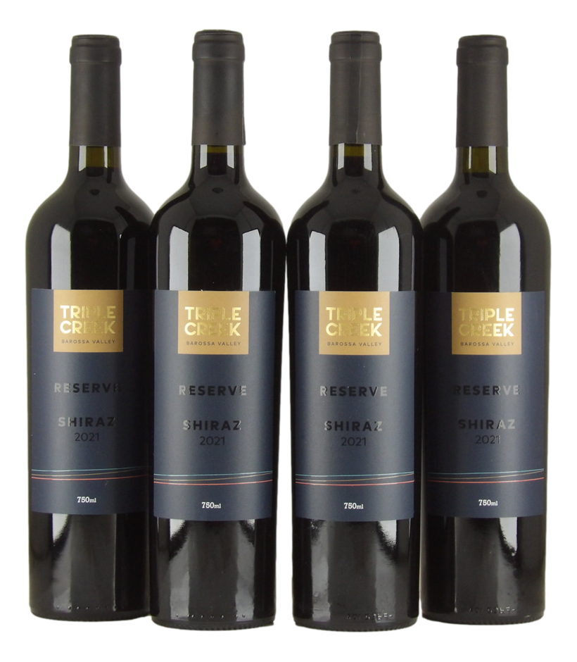 Triple Creek Reserve Barossa Shiraz 2021 (4x 750mL).