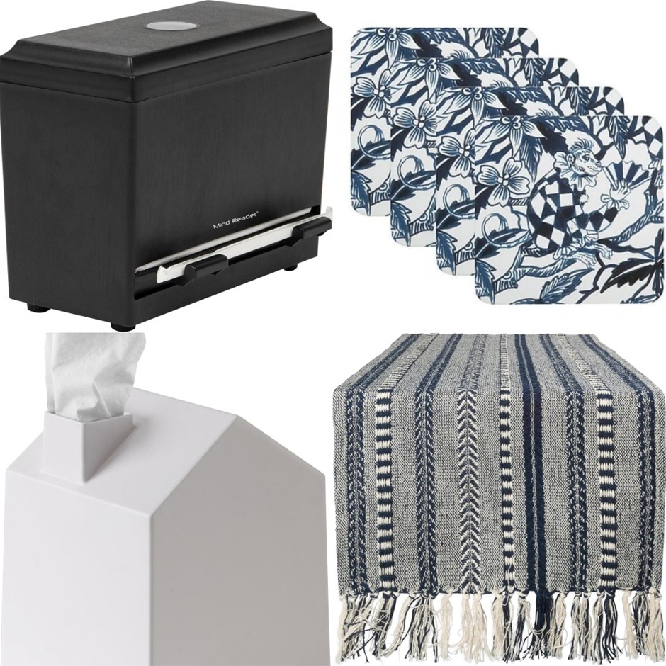 Party Needs Bundle: 1 x Straw Dispenser, 3 x 4PC Maxwell & Williams Coaster