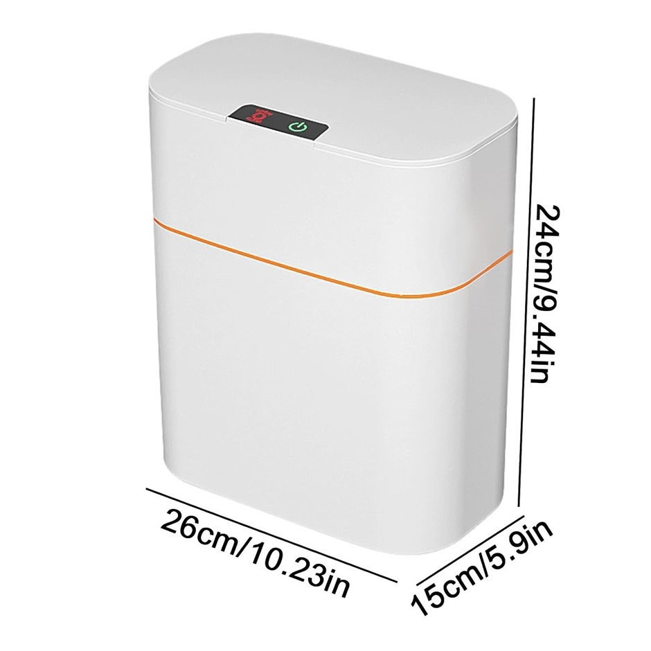 Bathroom Trash Bin Automatic Touchless Garbage Can Small Lidded Smart | Bat