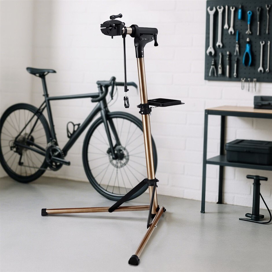 Adjustable Bicycle Repair Stand MTB Maintenance Work stand with Tool Tray