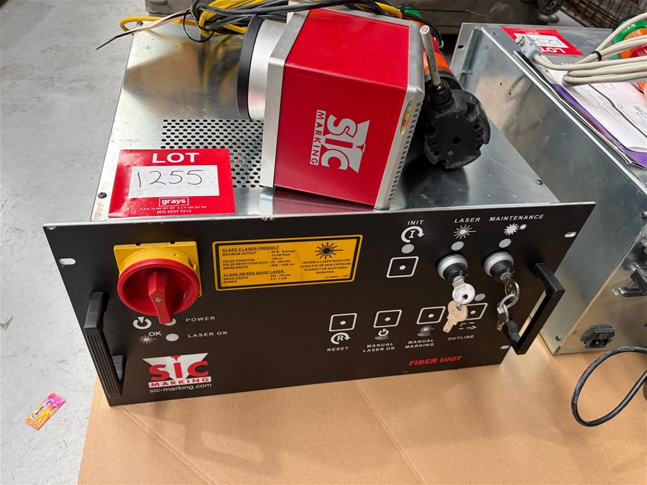 1 x SIC Laser part marking systems