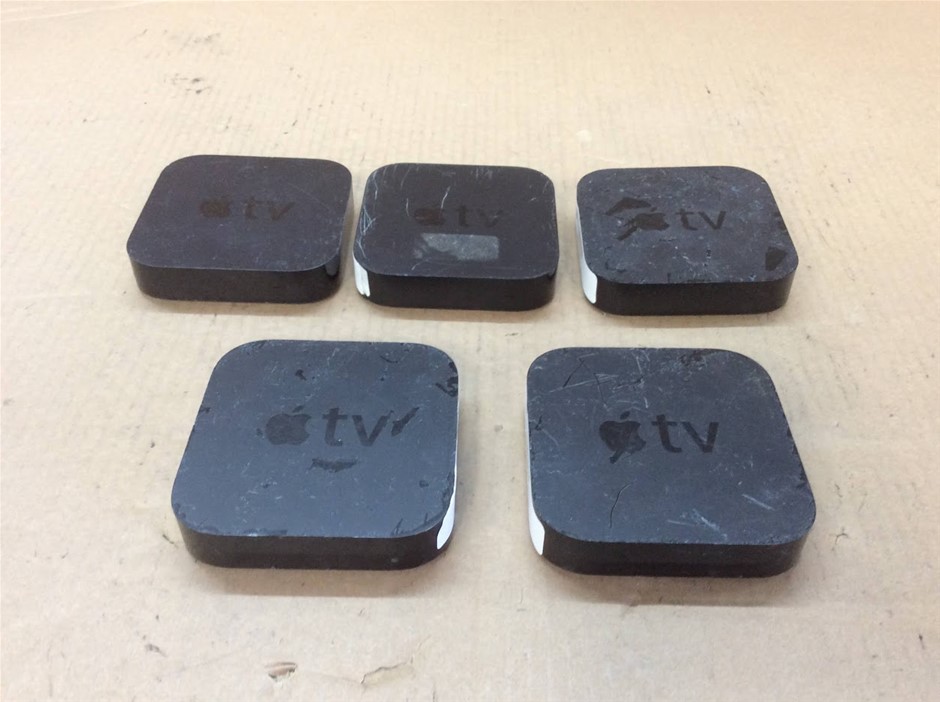 APPLE 3RD(A1469) and 2ND(A1378) TV BOX (Lot of 5)