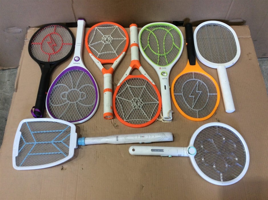 Electric Fly Swatter Mosquito Killer Racket (Lot of 9)