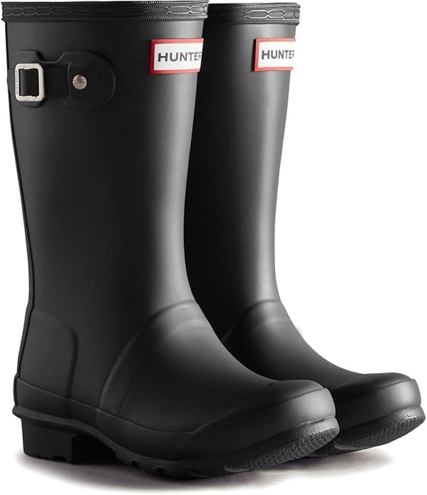 HUNTER Junior Originals Boot, Black, US4/EU35, HFRJ0017252. NB: Has been u