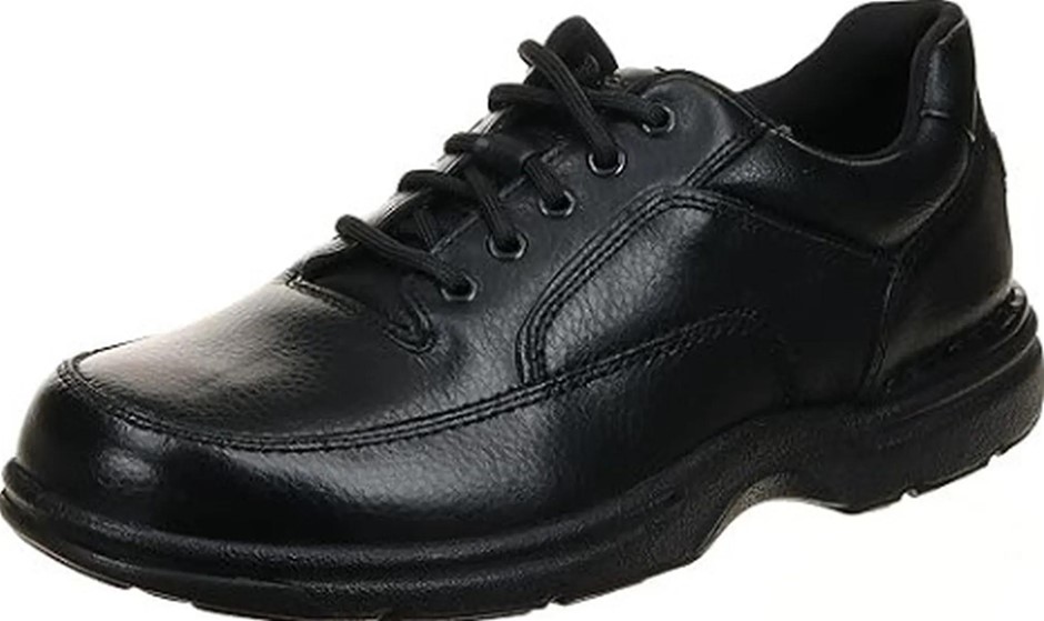 ROCKPORT Men's Eureka Walking Shoes, US9 /EU42.5, Black. NB: Has been Used.