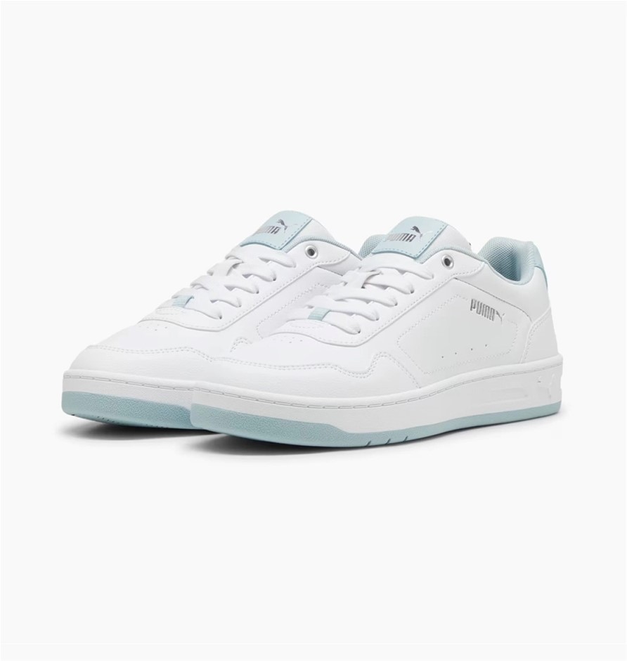 PUMA Women's Court Classy Shoes, Size US8,  White/Blue Frosted Dew (09), 18