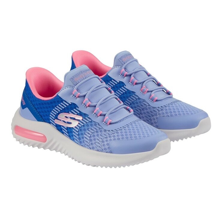 SKECHERS Kids' Swift Fit Shoes, Size US3 / EU35, Purple (BLNV), 17342L.