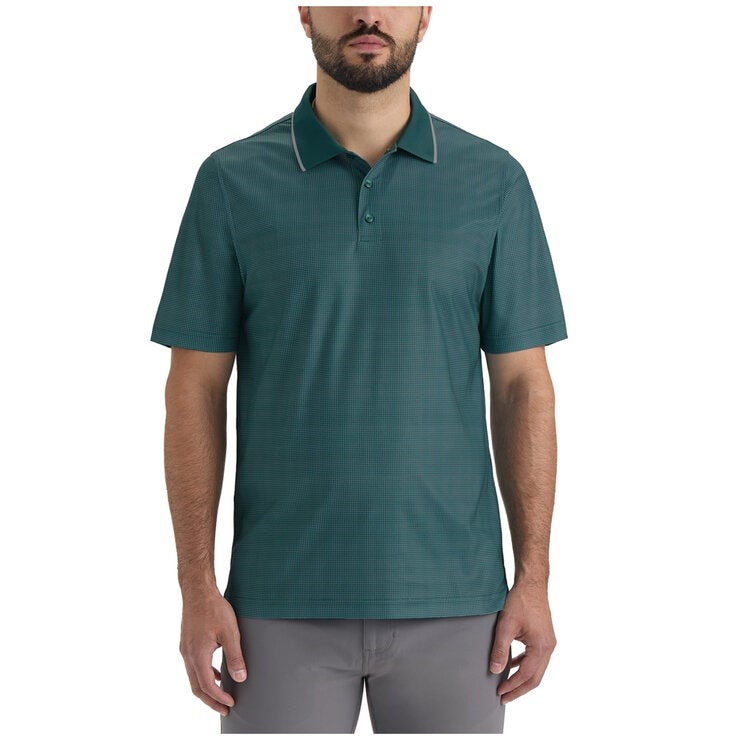 STORMPACK Men's Poly Polo, Size S, Peacock. NB: minor shop soil.