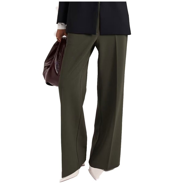 SABA Women's Knit Twill Pant, Size 12, Green, AG25609. NB: pen mark on fron