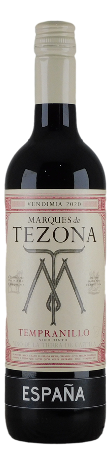 Marques de Tezona Tempranillo 2020 (5x 750mL), Spain.