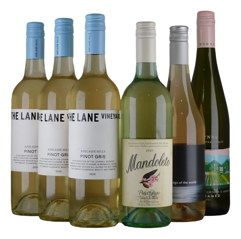 Mixed White Wine Pack (6x 750mL). Multi Region.
