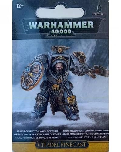3 X Warhammer 40k Space Wolves Arjac Rockfist Citadel Finecast Blister Pack
