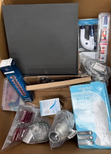 Assorted Box of Household Items incl: Professional Cartiridge Heater, Clima