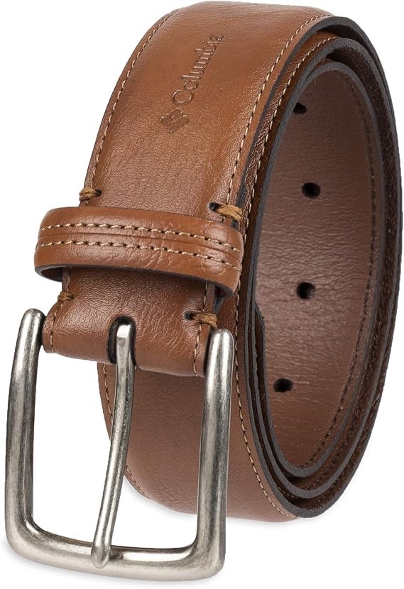 Columbia Men's Big & Tall Trinity 1 3/8 in. Feather Edge Belt, Tan, 56 (Ext