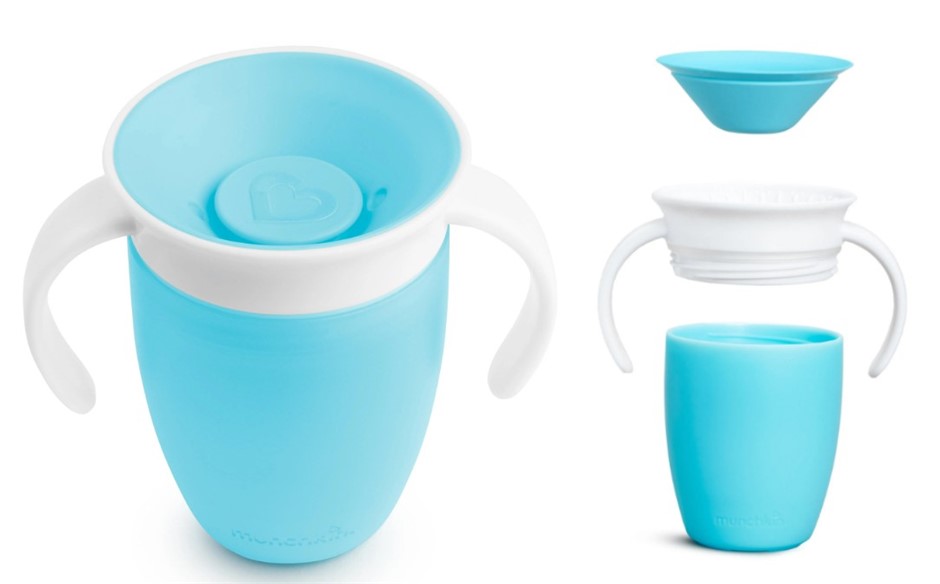 Munchkin Miracle 360 Degree Trainer Cup, 207 ml Capacity (Colours May Vary