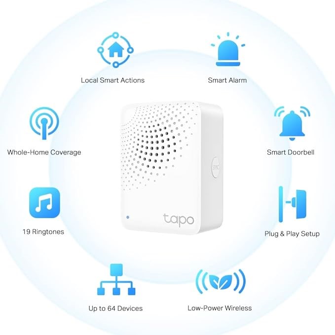 TP-Link Tapo Smart IoT Hub with Chime, Smart Home Security System, Low-Powe