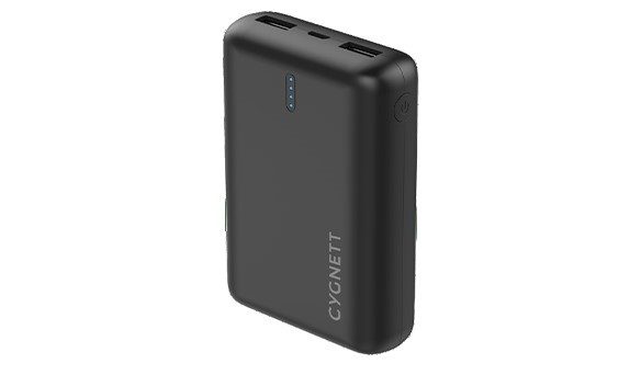 CYGNETT Twin Pack Compact Power Banks w/ Cables, 10,000mAh, Black, 93230. N