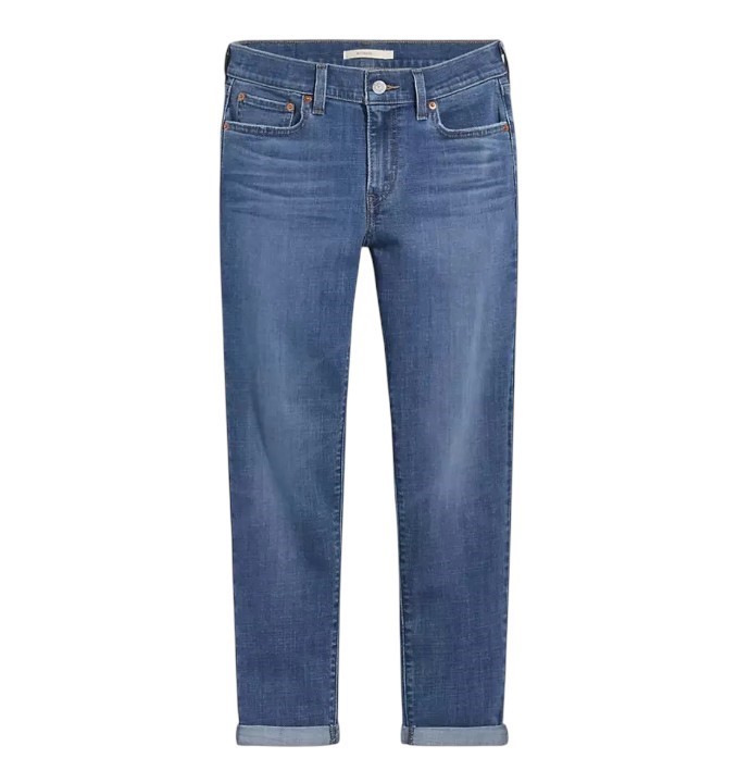 LEVI'S Women's Mid Rise Boyfriend Jeans, Size 31x27, LapisGem-MediumWash (0