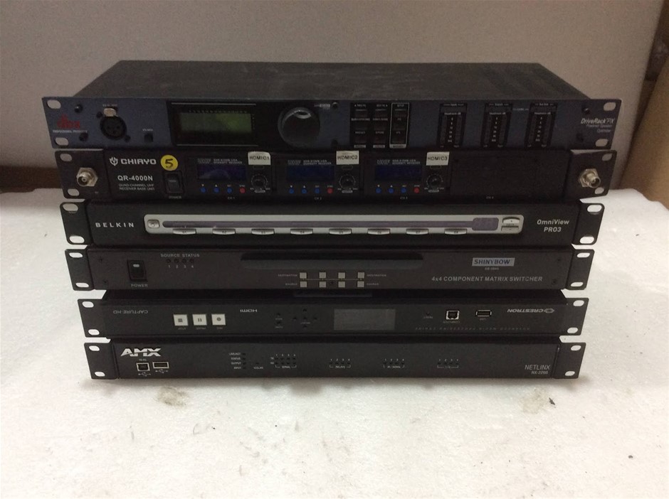 Mixed Brand AV Control, Switching & Receiver Equipment (Lot of 6)