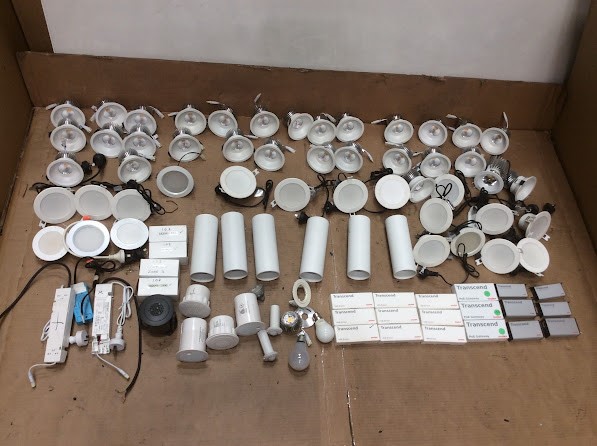 Molex Mixed Brand and Model LED Downlights/Spotlights/LED Drivers/LED Light