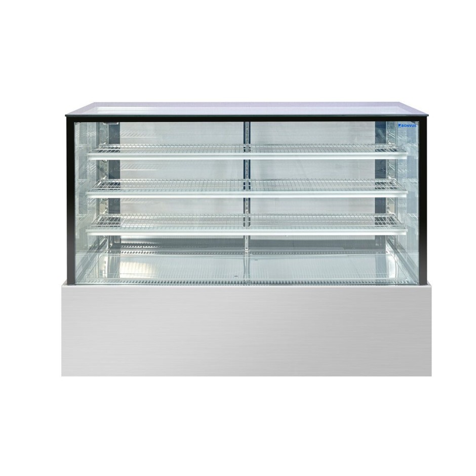 Squared Glass Cold Deli Showcase