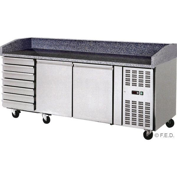 Saladette with Drawers on Castors