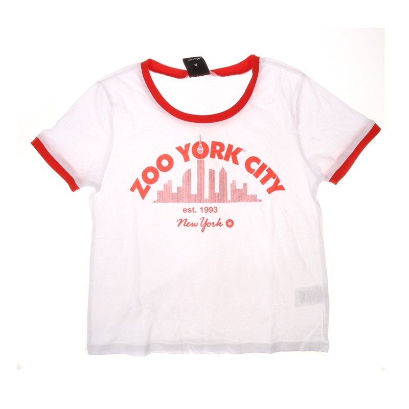 ZOO YORK Women's 2pcs City Crew Neck T-Shirt, Size 12, White. Buyers Note