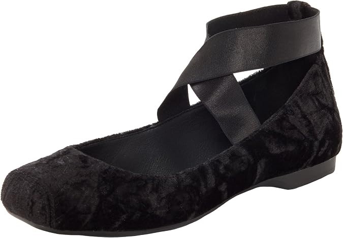 JESSICA SIMPSON Women's Mandalaye Ballet Flat, Size 10M, Black/Black, JS-MA