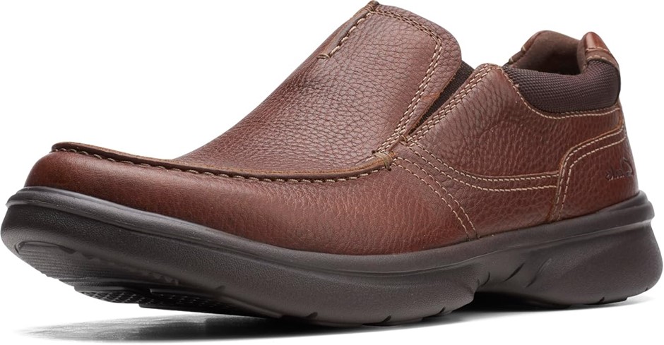 CLARKS Men's Bradley Free Loafer, US13M/EU47, Tan Tumbled Leather, 26154366