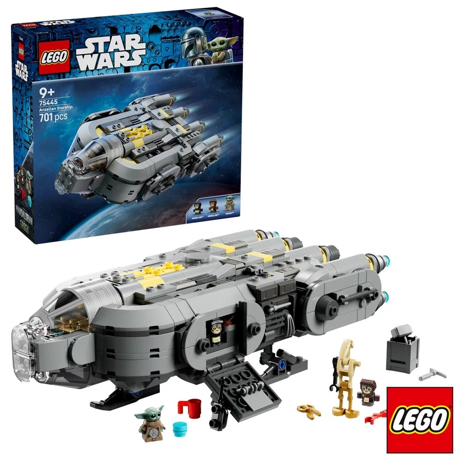 LEGO Star Wars Anzellan Starship - Model 75445. NB: Damaged packaging, some